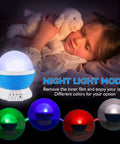 Nebula Star Projector Night Light With 360 Degree Rotation 4 LED Bulbs 12 Color Changing Sky Light USB Powered for kids