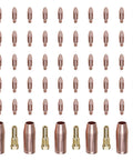 Premium 60-Piece MIG Torch Gun Consumable Kit For Amico Welding Machines with copper tips and nozzles in grid arrangement.
