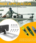 Universal Transom Trolling Motor Mounting Bracket For Kayaks And Small Boats Clamp On Electric Motor Bracket with hardware