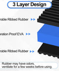 3 layer design of 8 Pack Anti Vibration Pads For Washing Machines And More Ribbed Rubber Damping Mats With Eva Center For Dryers