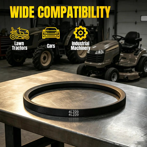 Half Inch By Twenty Two Inch A20 4L220 V Belt Heavy Duty Aramid Fiber Reinforced for lawn tractors, cars, industrial machinery