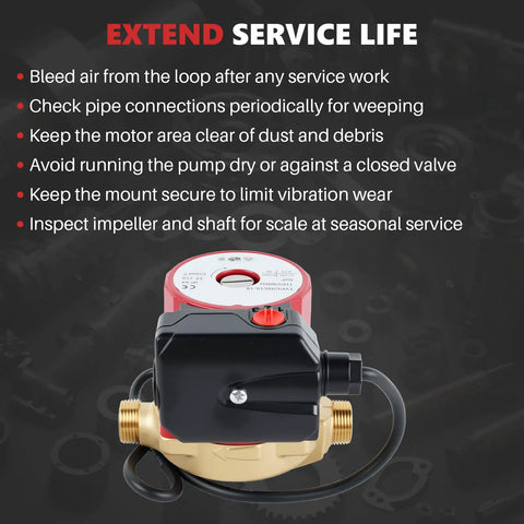 Real Deal Bronze Circulator Pump For Hot Water Recirculation And Hydronic Heating Systems With Tough As Nails Housing And Smooth Operator 115 Volt Drive Replacement maintenance tips.