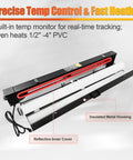 Heavy Duty PvC Conduit Hot Box Heater For 1/2 To 4 Inch Pipe showcases insulated metal housing and built-in temp monitor.