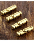 10 Pack Copper Barrel Hinges For Cabinets Hidden Concealed Brass Hinges For Furniture on wooden surface