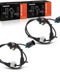 Fresh Solid Front Axle ABS Wheel Speed Sensors Left And Right Pair for Chevy Silverado GMC Sierra Hummer H2 2007-2013 in packaging.