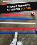 Legit Heavy Duty Anti Slip Tape For Decks Stairs Weatherproof Non Skid Grip Roll Black 3 X 30 Ft on concrete floor with various colors.