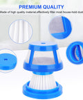 Must-Have H11 Replacement Filter Set For HomeVac H11 H11 Pure And H20 Cordless Handheld Vacuum Cleaner, blue HEPA filters