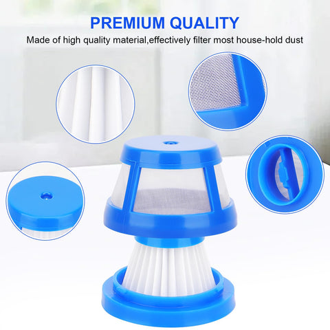 Must-Have H11 Replacement Filter Set For HomeVac H11 H11 Pure And H20 Cordless Handheld Vacuum Cleaner, blue HEPA filters