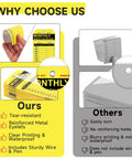 Comparison of 50 Pack PVC Fire Extinguisher Monthly Inspection Tags 4.7 By 2.3 Inches with other tags, highlighting features.