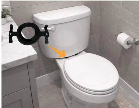 Heavy Duty Tank To Bowl Gasket Seal Kit Compatible With Eljer 043817 shown installed with toilet for easy repairs.