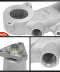 Close-up of Engine Water Pump For Ford F-150 And Mustang 2011-2023 V8 5.0L DOHC With O Ring 3 Bolt Flange Replaces OEM Durable Cooling Pump