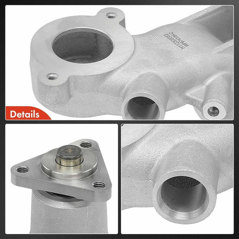 Close-up of Engine Water Pump For Ford F-150 And Mustang 2011-2023 V8 5.0L DOHC With O Ring 3 Bolt Flange Replaces OEM Durable Cooling Pump