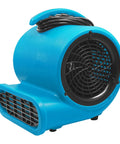 Air Mover Blower Fan 280W 1/2 HP Copper Motor Delivers 2500 CFM For Fast Carpet And Floor Drying, blue portable unit.