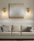 Battery Operated Wall Sconce Set Of Two With Remote Dimmable Wireless Cordless Gold Wall Lights 3000K Warm White