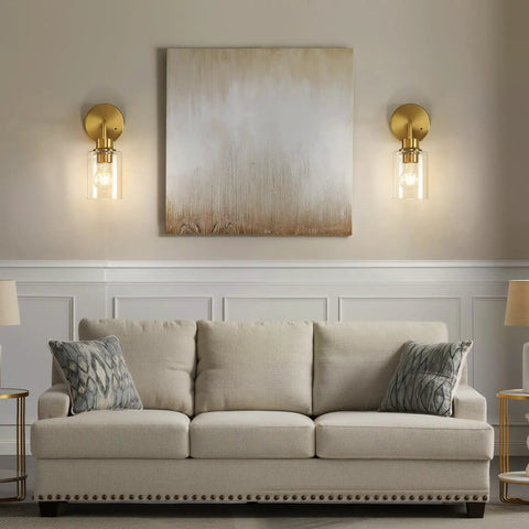Battery Operated Wall Sconce Set Of Two With Remote Dimmable Wireless Cordless Gold Wall Lights 3000K Warm White