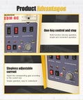 Electric Tapping Machine M3 To M16 With 360 Degree Arm Auto Oil Adding Collets Included Portable EDM Tap Remover And Tap Burner EDM 8C control panel with one-key and adjustable current features.