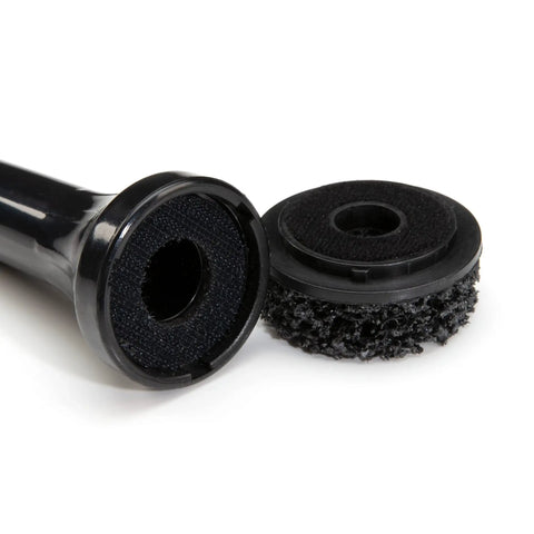 Close-up of Wheel Hub and Rotor Polishing Kit With Tough Nylon Pads For Rust Removal And Built Up Grime, DIY Friendly, Pro Grade