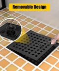 Shower Drain 24 Inch With Removable Pattern Grate Matte Black Stainless Steel 304 Anti Corrosion Built To Last Floor Drain With 2 Inch Center Outlet For Linear Drain And Easy Cleaning.