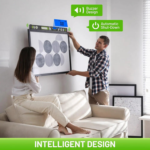 Dead Nuts Precise Magnetic Torpedo Level 24 Inch Machined Aluminum Spirit Square With Rapid Sight Digital Display Built Like A Tank For Swift Cabinet Hangs Tile Grouting And Heavy Duty Framing Tasks