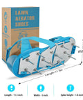 Fully Assembled Lawn Aerator Shoes With Adjustable Velcro Straps For Men And Women No Slip Ground Piercing Spikes display