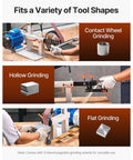Badass 1500W Two Horsepower Belt Sander Grinder With Slick Variable Speed Dial And Versatile Three In One Setup for tool shaping.