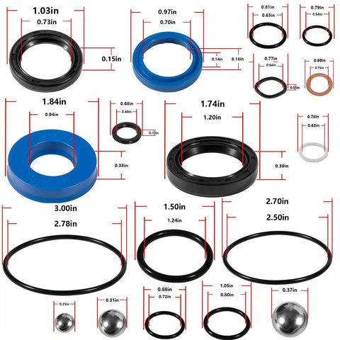3 Ton Floor Jack Seal Replacement Kit Model 328.12291 For Sears Craftsman Hydraulic Floor Jack 26 Piece Set With Seals