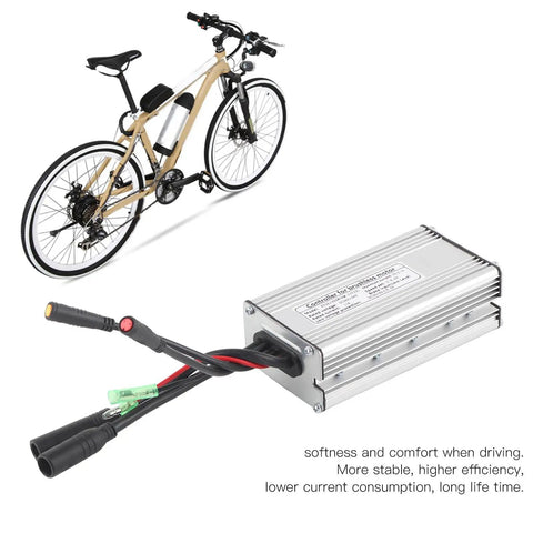 36V To 48V Sine Motor Speed Controller For 750W Brushless Motors 25A Peak Waterproof Connectors Kit and electric bike