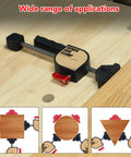 Two Piece Bench Clamp Kit For Woodworking with non slip jaws and scratch resistant pads on wooden workbench.