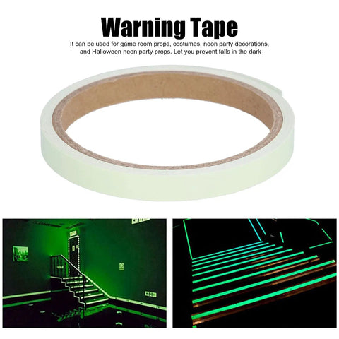 Game Changing Long Lasting Glow In Dark Safety Tape For Emergency Exit Paths And Stair Marking Heavy Duty Self Adhesive Pvc Warning Strips For Industrial Zones And Slick Diy Creations