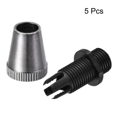 Cable Glands Strain Relief Wire Connectors For Hanging Lights And Ceiling Pendants Black Metal 5 Pack One Eighth IP Thread