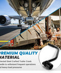 Trailer Crank Handle Compatible With Timpte Landing Gear And Tent Trailer with powder coating in outdoor use demonstration