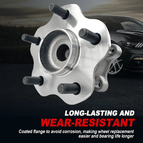 Rear Wheel Bearing Hub Assembly Fits Altima 2007-2018, Maxima 2009-2019, Murano 2015-2019, 5 Lug With ABS, OE Replacement