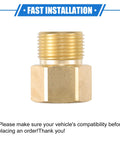 Universal Pressure Washer Connector M22x1.5 Female Adapter Brass Screw Hose Connector Quick Connect For Most Pressure Washers