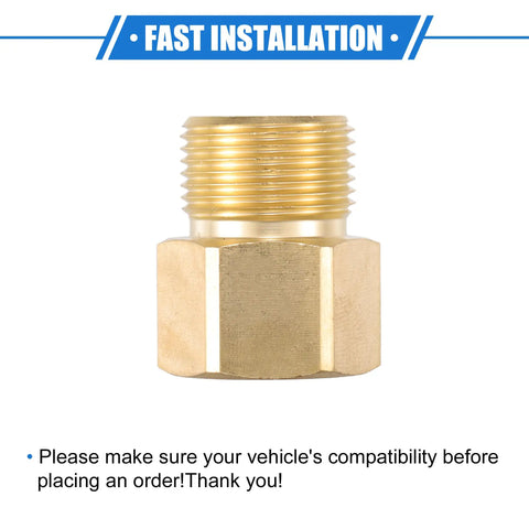 Universal Pressure Washer Connector M22x1.5 Female Adapter Brass Screw Hose Connector Quick Connect For Most Pressure Washers