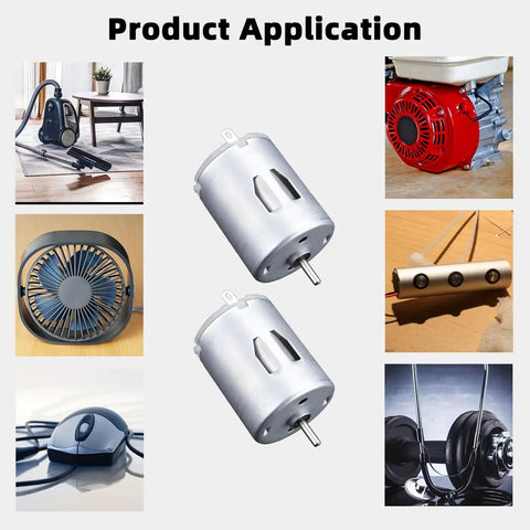 280 DC Mini Motors Kit 10 Pack 3V to 12V Round Shaft Micro Electric Motors for DIY RC Airplanes Boats Toys with applications.