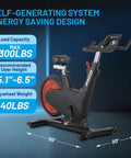 Side view of Five In One Exercise Bike For Home Gyms With 350 Lb Capacity 32 Level Magnetic Resistance And Safety Brake.