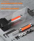Flush Trim Router Bit Set Four Piece One Quarter Inch Shank Top And Bottom Bearing Carbide Template Guide Bits with case and wrenches
