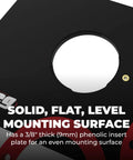 Top Shelf Undrilled Phenolic Router Table Insert Plate 3/8 Inch Thick for Custom Router Mounting with Level Lock Rings