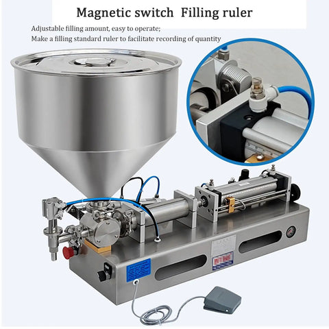 Crush Your Packing Goals With This Smooth Semi Automatic Pneumatic Bottle Filler Machine, Delivering Dead On Accuracy Through Foot Pedal Switches.