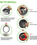 How to install Replacement Gasket Seal Ring For High Power Blender 600W 900W Series 10 Pack on blade base