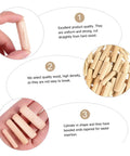 Wood Dowel Pin Kit 500 Pcs Fluted Beveled Hardwood Connectors for Furniture Assembly with quality and insertion features