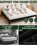 Queen Size Bunkie Board 60x80 Heavy Duty Mattress Support Keeps Your Bed Level Zero Sag Foundation with double-side silicone non-slip dots.
