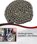 Heavy Duty 35 Roller Chain Kit, 160 Links, 5 Feet, includes 2 connecting links and 1 offset link, for go-karts and mini bikes