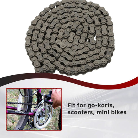 Heavy Duty 35 Roller Chain Kit, 160 Links, 5 Feet, includes 2 connecting links and 1 offset link, for go-karts and mini bikes