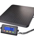 Heavy Duty Digital Postal Scale With 11.8 By 11.8 Inch Aluminum Anti Slip Platform, 440 Lb Capacity, digital display close-up
