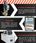 Portable 1500W EDM Drilling Machine With Depth Setting For Micro Holes 0.5-3mm, showcasing water pump and control panel