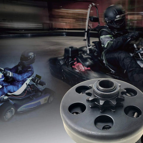 Go Kart Clutch Centrifugal Workhorse With Five Eighth Inch Bore And Ten Tooth Sprocket For 40 41 420 Chain Fits Go Karts Mini Bikes