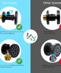 Comparison of 2 Inch Brass Shower Body Spray Jets With Independent On Off Switch And 360 Degree Rotation Matte Black Wall Mount Massage Spa Jet Dual Function Flow Control And Adjustable Spray Face For Targeted Hydromassage with other brands