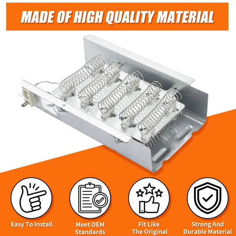 Premium Dryer Heating Element Replacement 279838 4531017 For Whirlpool Kenmore Maytag Amana Sears Admiral KitchenAid metal coils