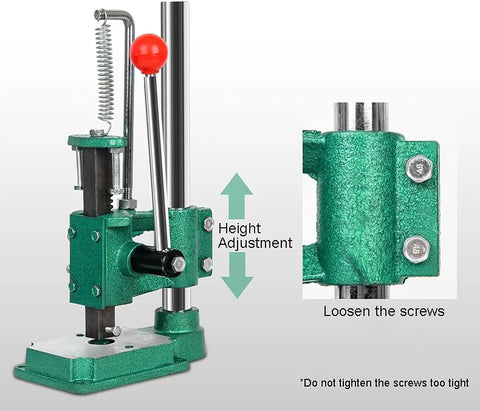 Versatile Desktop Manual Arbor Press Machine For Leather Punching Wood Shaping And Aluminum Forming With Chuck Kit For Crimping Riveting And Metal Engraving Smooth Hand Crank Operation Lets You Knock Out Any Shop Task Fast